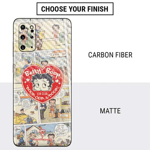 Betty Boop Comic Strip Galaxy S20 Plus Skin
